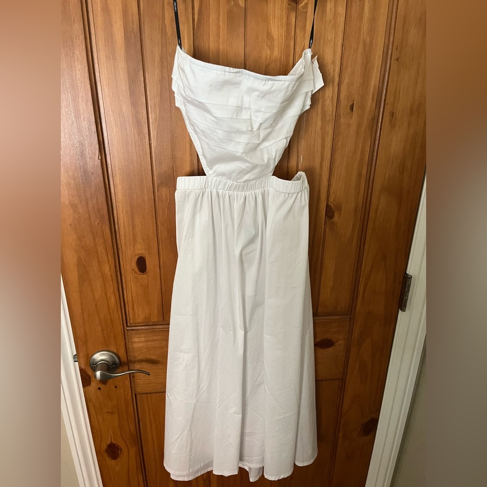 Forever 21, white, strapless, 2-1 peice, A line